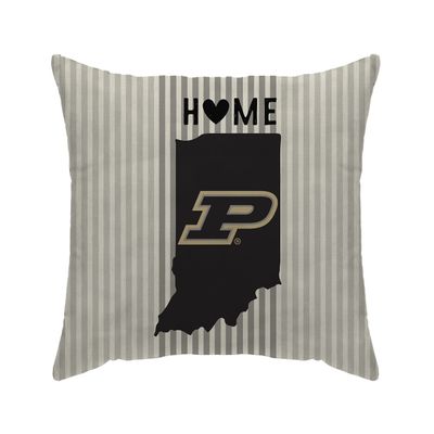 Proformance 18" x 18" Home Officially Licensed NCAA 18" x 18" Home State Poly Span Throw Pillow, Purdue Boilermakers