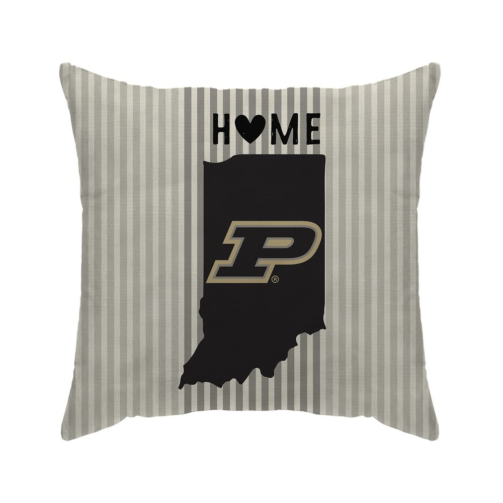 Proformance 18" x 18" Home Officially Licensed NCAA 18" x 18" Home State Poly Span Throw Pillow, Purdue Boilermakers