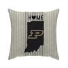 Proformance 18" x 18" Home Officially Licensed NCAA 18" x 18" Home State Poly Span Throw Pillow, Purdue Boilermakers view 1