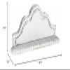 47th & Main Beaded Wood Wall Shelf, Small, White view 3