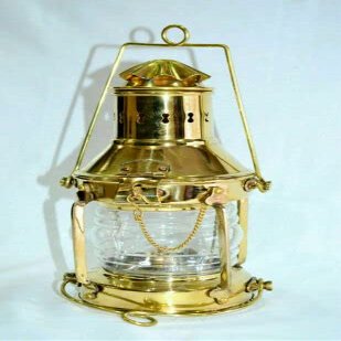 Lantern Style Solid Brass Antique Nautical Miner Ship Vintage Oil Lamp Maritime by Unique Nautical Store