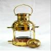 Lantern Marine Anchor 10" Decorative Oil Lamp Nautical Ship Lantern Brass Finish view 1