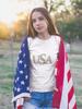 USA Iron On Transfer, Black view 4