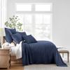 Levtex Home Mills Waffle Full Bedspread Set (100x104in) with 2 Pillow Shams (26x20in) - Navy - 100% Cotton Full Size Bedspread Set - Lightweight, Soft, Pre-Washed view 2