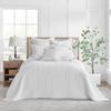 Levtex Home Mills Waffle Full Bedspread Set (100x104in) with 2 Pillow Shams (26x20in) - Bright White - 100% Cotton Full Size Bedspread Set - Lightweight, Soft, Pre-Washed view 1