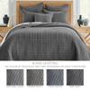 Levtex Home Mills Waffle Twin Bedspread Set (84x104in) with 1 Pillow Sham (26x20in) - Charcoal - 100% Cotton Twin Size Bedspread Set - Lightweight, Soft, Pre-Washed view 4
