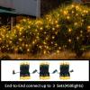 LAMPHOME Super-Bright Extendable Yellow Christmas Lights Decoration 150Lights 31.9ft UL Certified Mini Bulb String Light Set for Outdoor Christmas Tree Garden Holiday Party Patio Wedding Garland Decor view 4