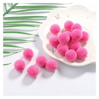 HANRUO Multi Size Pom 15mm 20mm 30mm 40mm Soft Pompones Fluffy Plush Crafts DIY Pom Poms Ball Furball Home Decor Scarf Sewing Supplies (Color : C21 Light Rose, Size : 40mm 8pcs)