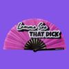 PandaTak Gay Pride Folding Hand Fans, Funny Large 13" Bamboo Fan with UV Reactive Ink, for LGBTQ Circuit Parties EDM Festivals and Raves (Lemme See That) view 2