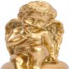 2pcs Resin Angel Statue Angel Figurines Praying Angel Ornaments for Wedding Birthday Party Desktop Decoration - Golden view 2