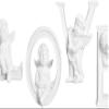 4-Pack Angel Statue Cherubs Figurine Resin Angels Sculpture Angel Ornaments for Wedding Birthday Party Desktop Decoration - Love view 3