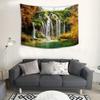 Simsant Nature Forest Waterfall Tapestry Tree Flower Landscape Wall Hanging Tapestry Decor Living Room Bedroom for Home Deco Tapestries Blanket Inhouse for Wall Hanging Tapestry 60x40in GTSI037 view 1