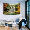 Simsant Nature Forest Waterfall Tapestry Tree Flower Landscape Wall Hanging Tapestry Decor Living Room Bedroom for Home Deco Tapestries Blanket Inhouse for Wall Hanging Tapestry 60x40in GTSI037 view 2