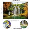 Simsant Nature Forest Waterfall Tapestry Tree Flower Landscape Wall Hanging Tapestry Decor Living Room Bedroom for Home Deco Tapestries Blanket Inhouse for Wall Hanging Tapestry 60x40in GTSI037 view 3