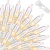 LAMPHOME Christmas Lights 150 Count Mini Clear Valentines Lights 31.9ft White Wire Christmas Tree String Lights for Outdoor Indoor Christmas Decorations Wedding Valentines Day Decor,UL Certified view 1