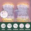 LAMPHOME Christmas Lights 150 Count Mini Clear Valentines Lights 31.9ft White Wire Christmas Tree String Lights for Outdoor Indoor Christmas Decorations Wedding Valentines Day Decor,UL Certified view 2