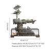 KKNH Relaxation Fountain Tabletop Fountain Ceramic Desktop Fountain Indoor Water Fountain Rockery Waterfall Fountain Fish Tank Decor 10.63 Inches Quiet Soothing Sound of Water view 2