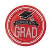 Classic Red Black 18 7" Dessert Plates Value Size Graduation School Spirit Small Round Paper Plates for All Occasions Disposable Paper Plates view 1