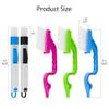Aivwis Window Track & Gap Cleaning Brush Set, 5 Pack Crevice and Groove Cleaner with 2 in 1 Brush and Mini Dustpan for Door Gaps, Blinds, Sliding Tracks and Kitchen Corners view 2