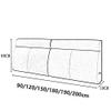 HYHMJ Long Back Support Pillow High Elasticity Not Deformed Headboard Cushion Living Room Bedroom Reading Bolster Cushions for Day Bed & Bunk Bed,J,120 * 60 * 10cm view 4