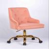 ANOUR Home Velvet Office Chair, Tufted Computer Desk Chair, Swivel Adjustable Vanity Chair with Arms Nailhead Trim for Bedroom,Study Room view 1