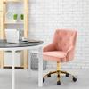 ANOUR Home Velvet Office Chair, Tufted Computer Desk Chair, Swivel Adjustable Vanity Chair with Arms Nailhead Trim for Bedroom,Study Room view 4