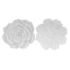 A and B Home 78738-WHIT-DS White Resin/Stone Powder Indoor Floral Accents (Set of 2) Wall Art view 1