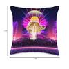 Cat Fat Chonk With Laser Eyes Vaporwave Funny Throw Pillow view 4