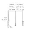 DCFV Aluminum Alloy Pull-Down Clothes Rail, Closet Pole Clothing Finishing Rack, Wall Mounting Industrial Wall Frame, Retractable Wardrobe Lift Hanger (Color : Silver, Size : 83-115cm(32.7-45.3in)) view 2
