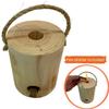 One Log Fire Swedish Fire Log - Mini - Kiln-Dried Red Pine Swedish Torch with Easy Light Starter, Pack of 1 view 3