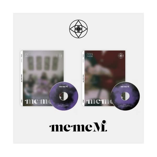 Purple Kiss memeM 3rd Mini Album 2 Version Set CD+1p Poster+108p PhotoBook+1p Character Folding Poster On Pack+2p PhotoCard+1p Hide Postcard+1p Seek Postcard+Tracking Sealed