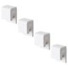 4pcs White Wall Clips for Hanging Toothpaste and Sachets view 1