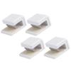 4pcs White Wall Clips for Hanging Toothpaste and Sachets view 2