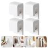 4pcs White Wall Clips for Hanging Toothpaste and Sachets view 3