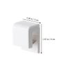 4pcs White Wall Clips for Hanging Toothpaste and Sachets view 4