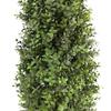 30" Tall Artificial Boxwood Topiary, 2 Pcs Outdoor Ready Artificial Boxwood Topiaries Trees, Natural Looking Fake Potted Shrubs view 2