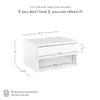 Nathan James Jackson Wall Mounted Floating Bedroom Nightstand with Storage Drawer and Modern Open Shelf Cubby, White view 2