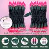 LAMPHOME Pink Lights for Valentines Day Decor, 300light 63.8FT(2pk of 150L) Pink Christmas String Fairy Lights Green Wire Plug in for Bedroom Indoor Outdoor Girl's Room Valentines Decorations view 2