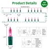 LAMPHOME Pink Lights for Valentines Day Decor, 300light 63.8FT(2pk of 150L) Pink Christmas String Fairy Lights Green Wire Plug in for Bedroom Indoor Outdoor Girl's Room Valentines Decorations view 3