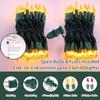 LAMPHOME Yellow Christmas Lights Decoration 300 Lights 63.8ft(2pk of 150L) UL Certified Mini Bulb Golden String Lights Set for Outdoor Christmas Tree Garden Holiday Party Patio Decor view 2