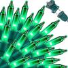 LAMPHOME St. Patrick's Day Mini String Lights,Green st Patricks Day Tree Decorations,300Lights 63.8ft(2pk of 150L) Christmas Light for Outdoor Christmas Tree Garden Holiday Party Patio Decor view 1