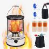 Karosean Heaters, Emergency Heater with 3 Wicks, Portable Kerosene Stove Indoor, Kerosene Oil Heater with Suction Pipe for Easy Filling, for Indoor and Outdoor Camping Tents for Heating and Cooking view 1
