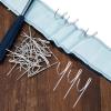 Kowibcl Metal Curtain Hooks - Long Drapery Hook Pins for Window, Door and Shower Curtains, Silver (400 Pieces) view 4