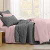 Litanika California King Size Quilt Set Grey- Oversized Lightweight Comforter Bedspreads & Coverlets Gray - Bedding Cover Bed Decor - 3 Pieces (1 Quilt, 2 Pillowcases) view 2
