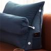 ZZYK Triangle Wedge Shaped Reading and Sleeping Pillow with Adjustable Neck Pillow - Support for Body,Back,Lumbar - Use in Bed,Couch,Bedroom for Adults - Helps Sleep,Pain Relief,Blue,23.6"/60cm view 4