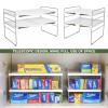 2 Pack Expandable Kitchen Wrap Organizer Rack, Height & Width Adjustable Aluminum Foil and Plastic Wrap Organizer for Pantry, Cabinet Food Wrap Organization and Storage - (3 Tier 9.8 to 15.6"L) view 2