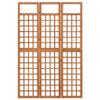 3-Panel Folding Room Divider, Freestanding Solid Fir Wood Privacy Screen Panels Home Decor for Indoor Bedroom Office, Trellis Divider Screen for Climbing Vines and Flowers Stands, 47.6"x71.1" view 2