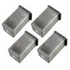 LUOFDCLDDD Furniture Legs4Niture Legs Stainless Steel Table Metal Feet Drawingniture Risers Square Tube Desk Legs Accessories Replacement,Couch Sofa Bed Legs/8Cm view 1