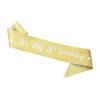 UVATAHONA 5th Birthday Sash and Tiara, 5 & Fabulous Glitter Sash and Birthday Crown Set, Happy 5th Birthday Gifts for Party Supplies and Decorations, Gold view 3