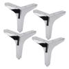 LUOFDCLDDD Furniture Legs4 Pieces Ofniture Feet Metalniture Legs T-Shaped Modern Sofa Couch Legs Iron Cabinet Table Desk Bed Stools Replacement Feetniture Risers with Screws/Silver/17Cm view 1
